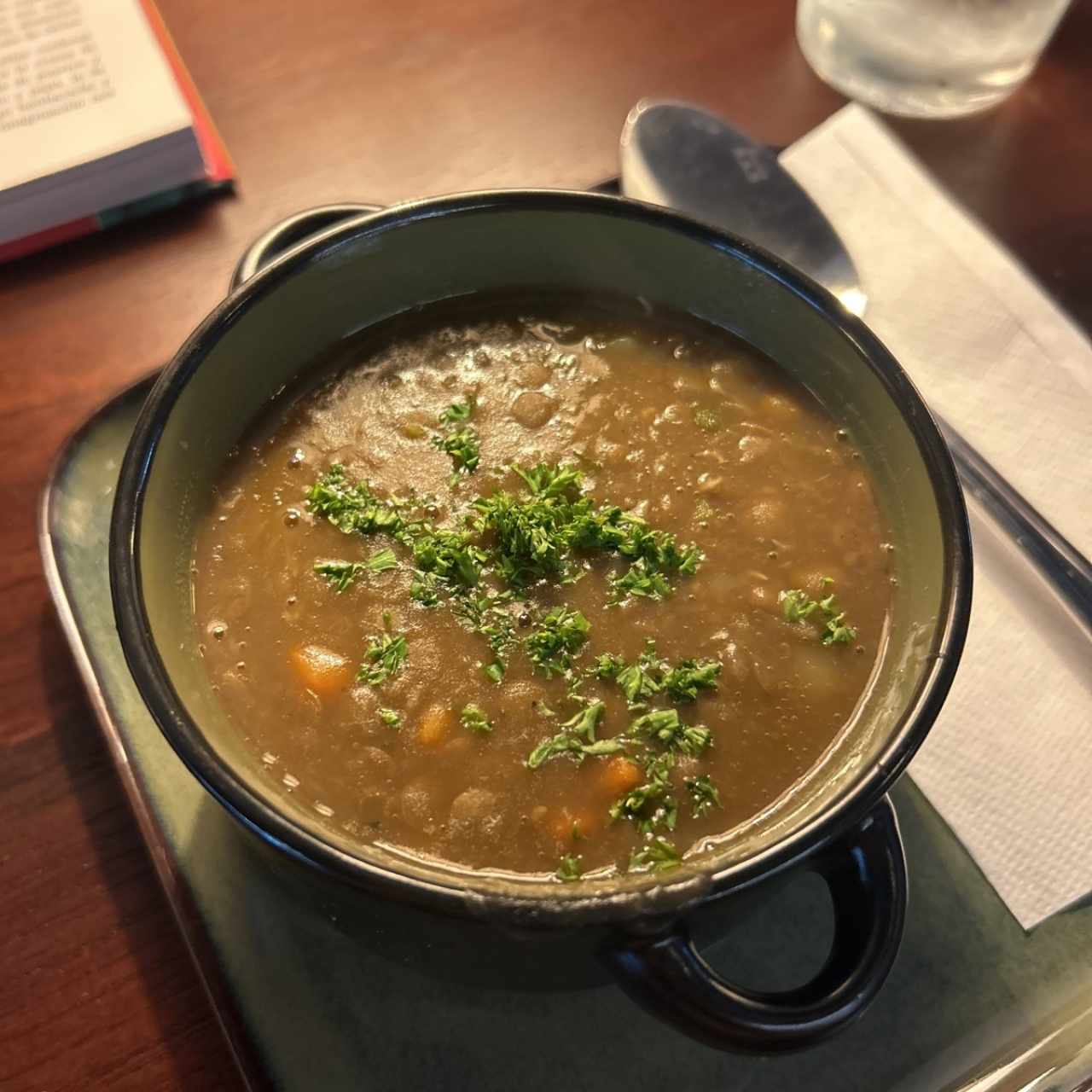 Sopa de lentejas