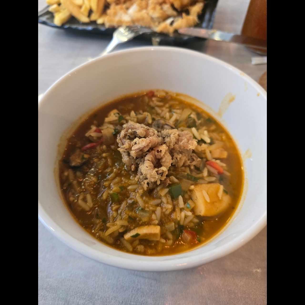 Guacho de mariscos