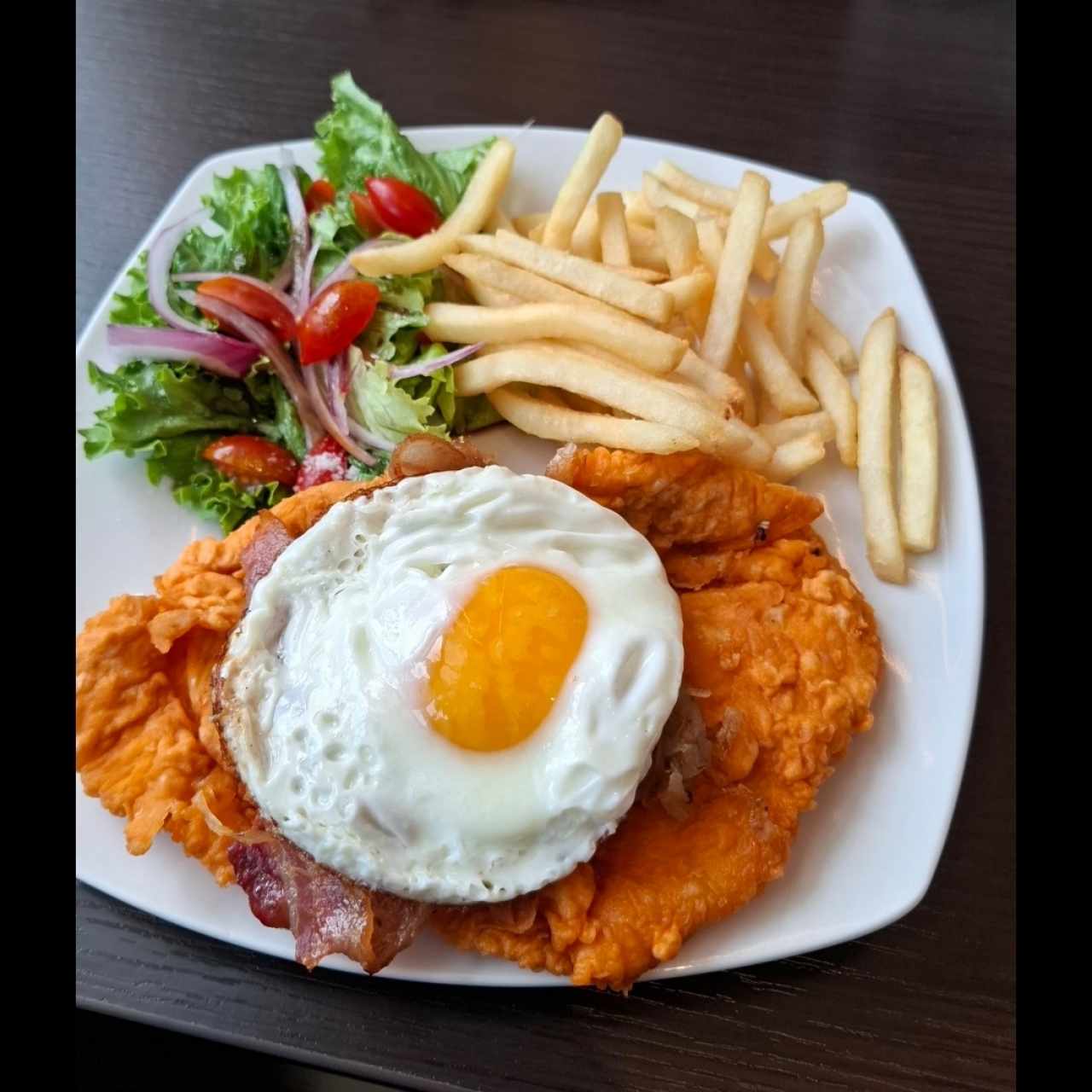 Milanesa de Pollo al Caballo