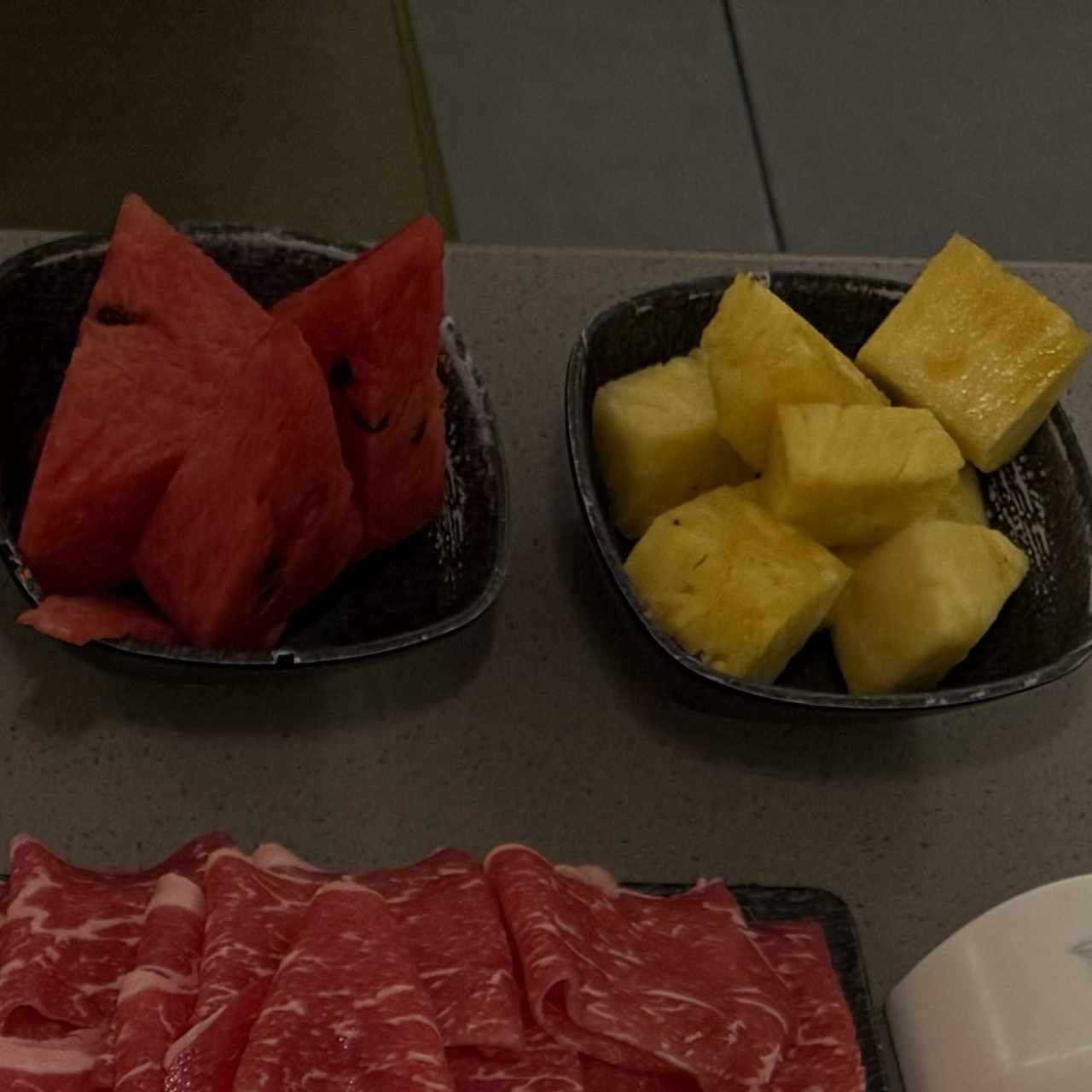 Frutas de cortesia