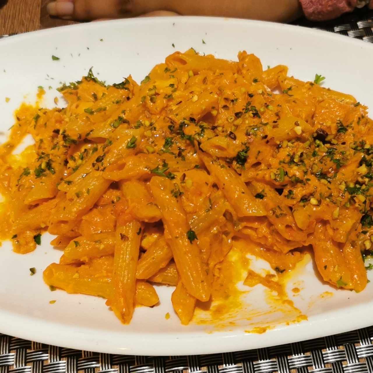 penne con salmon