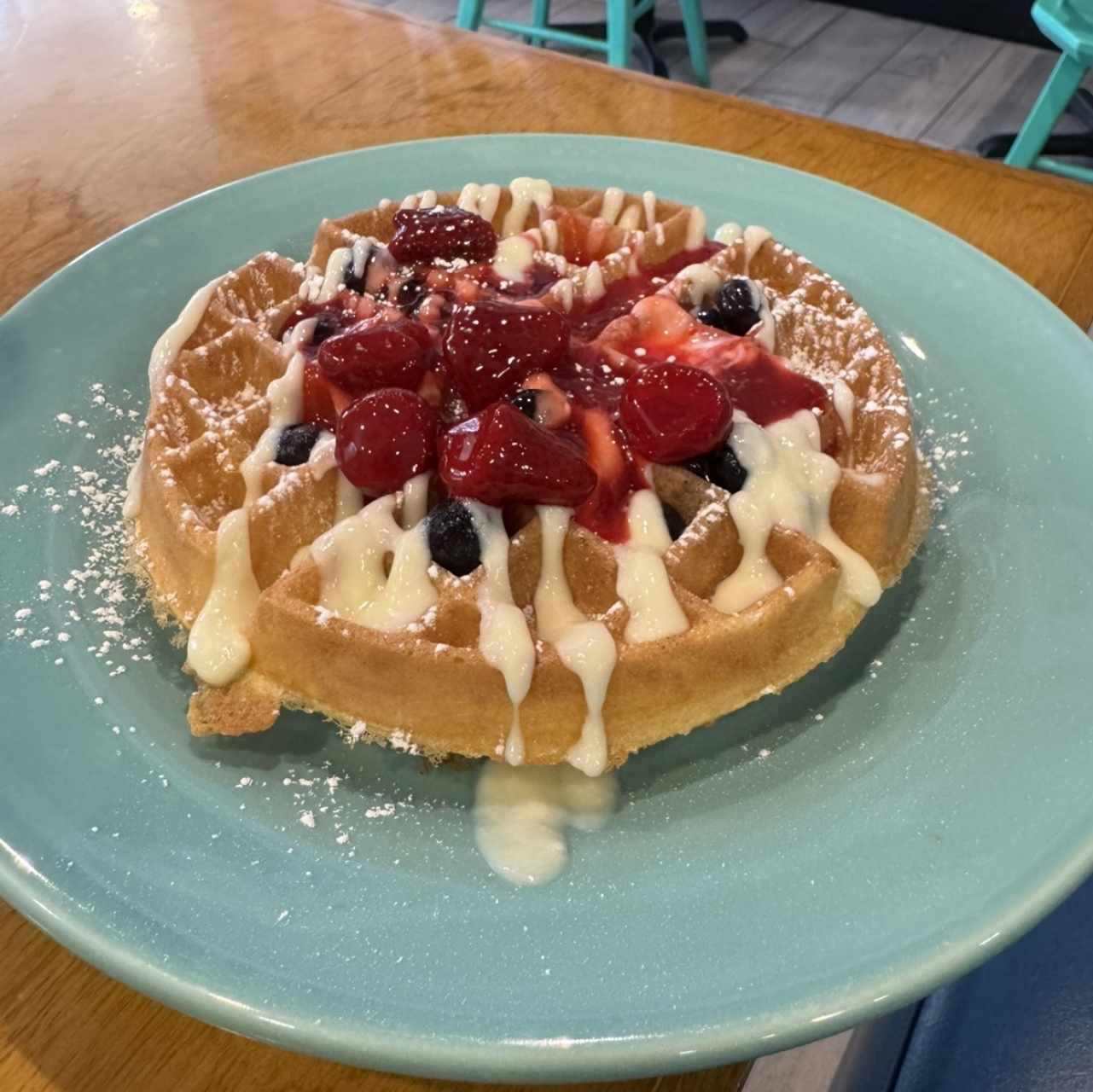 Berries And Cream Waffle