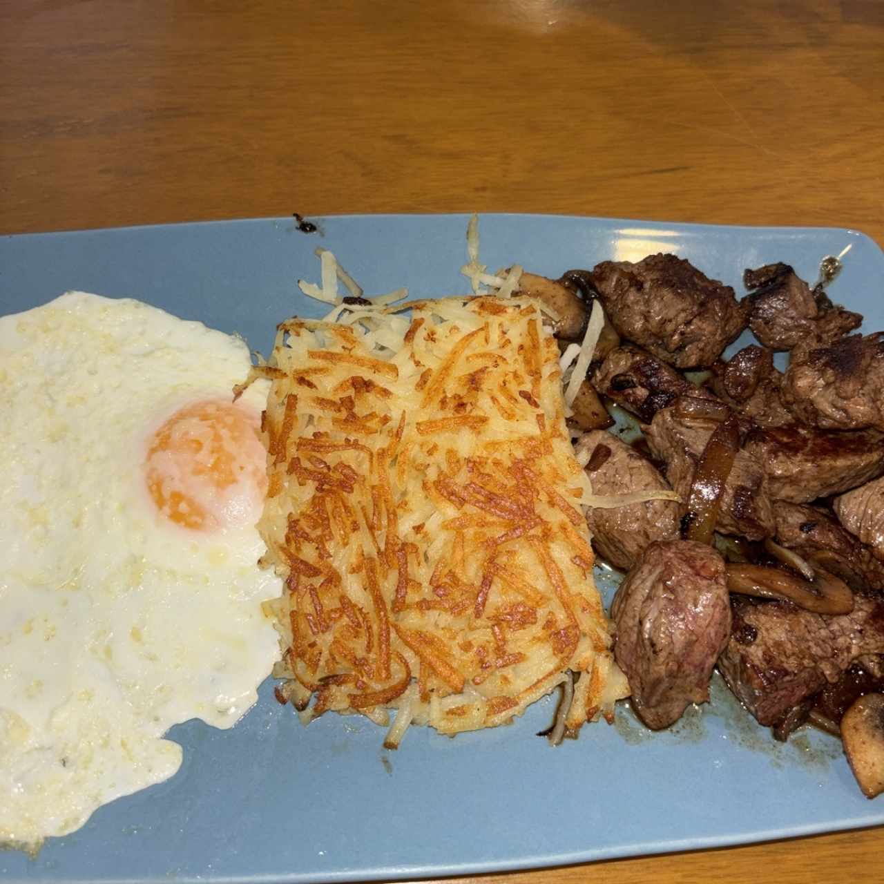 Sirloin Tips & Eggs