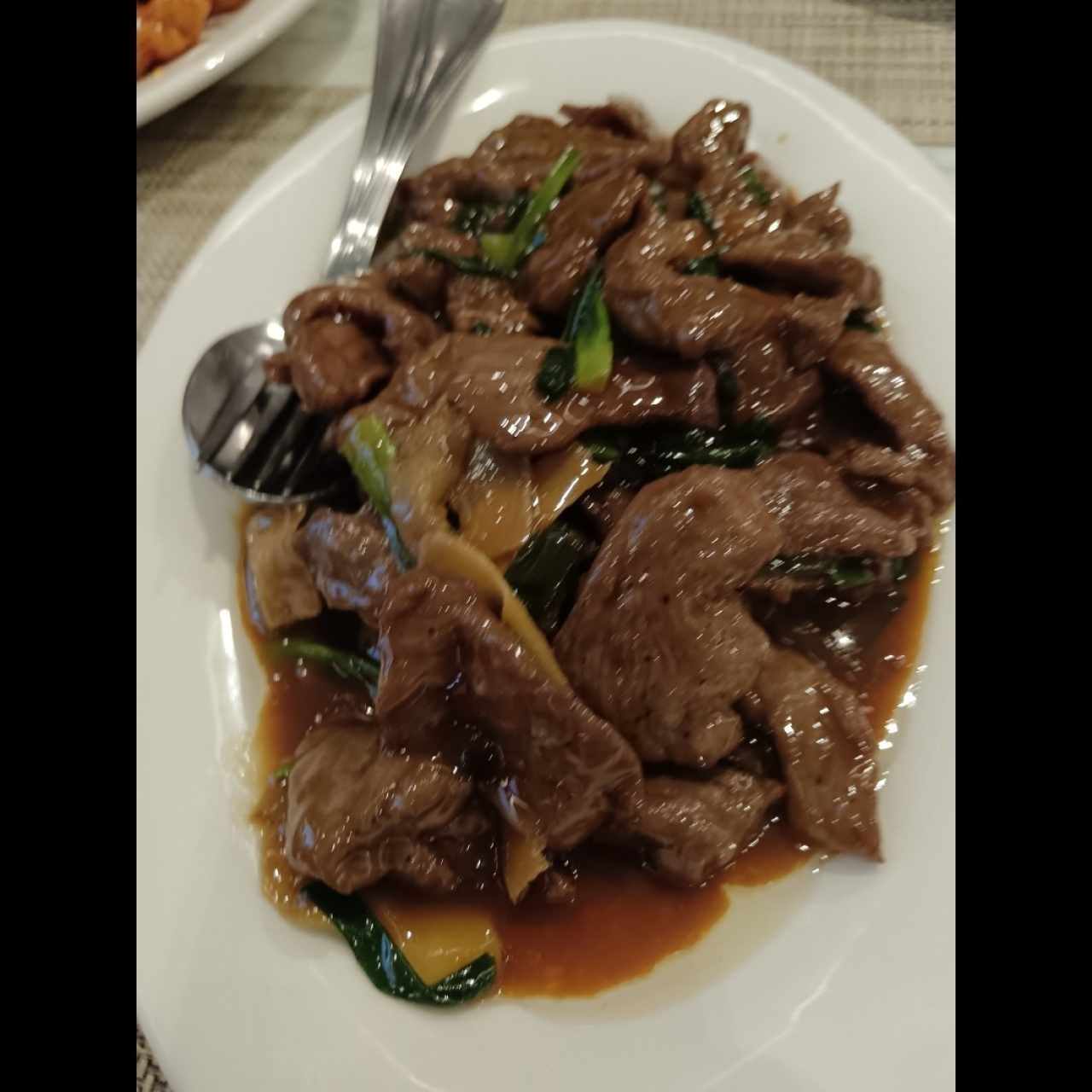 Filete en salsa de jengibre