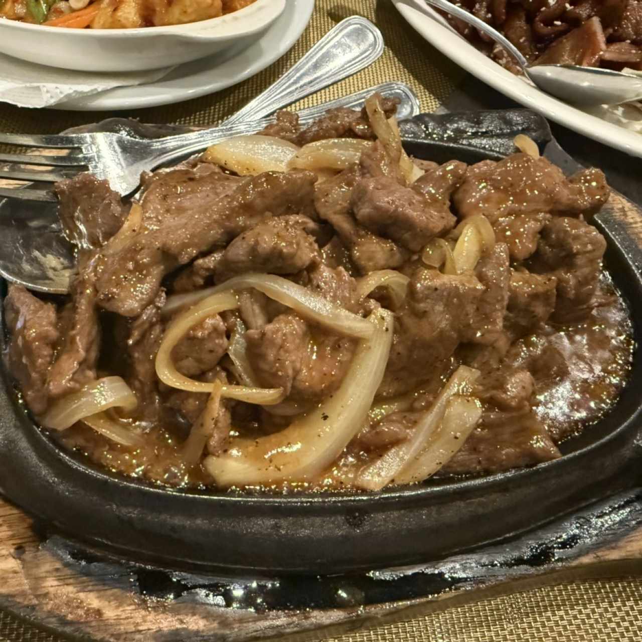 Carnes - Filete salteado Sizzling