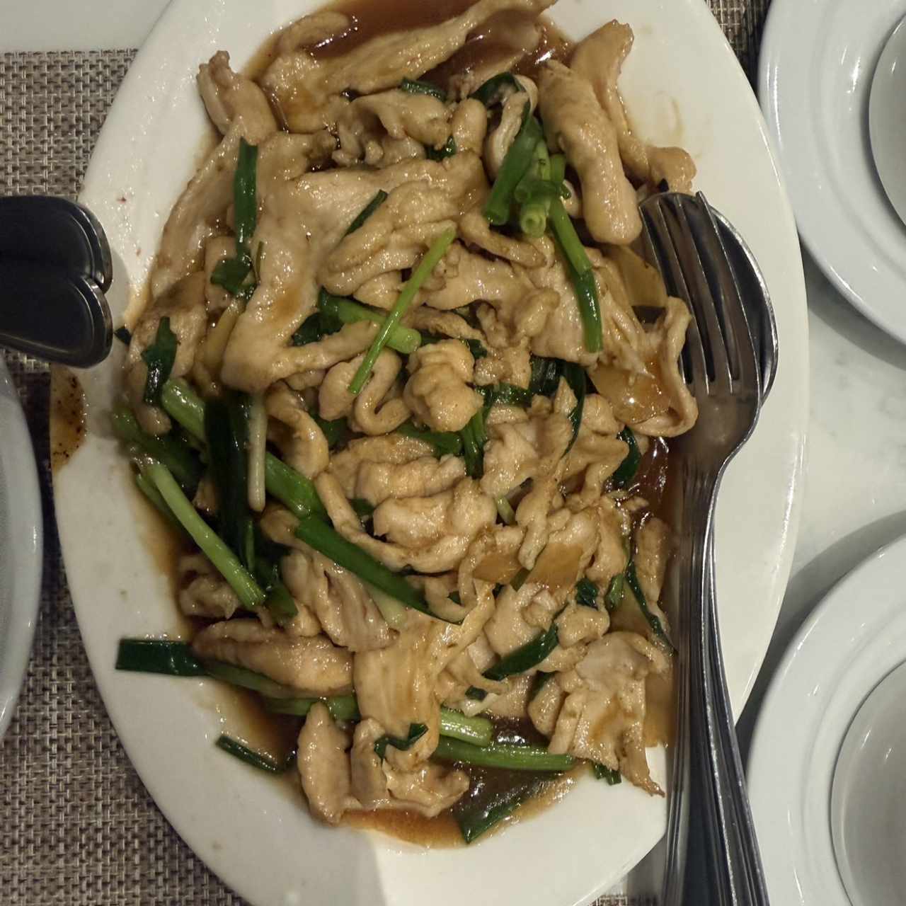 Pechuga de pollo en s/jengibre