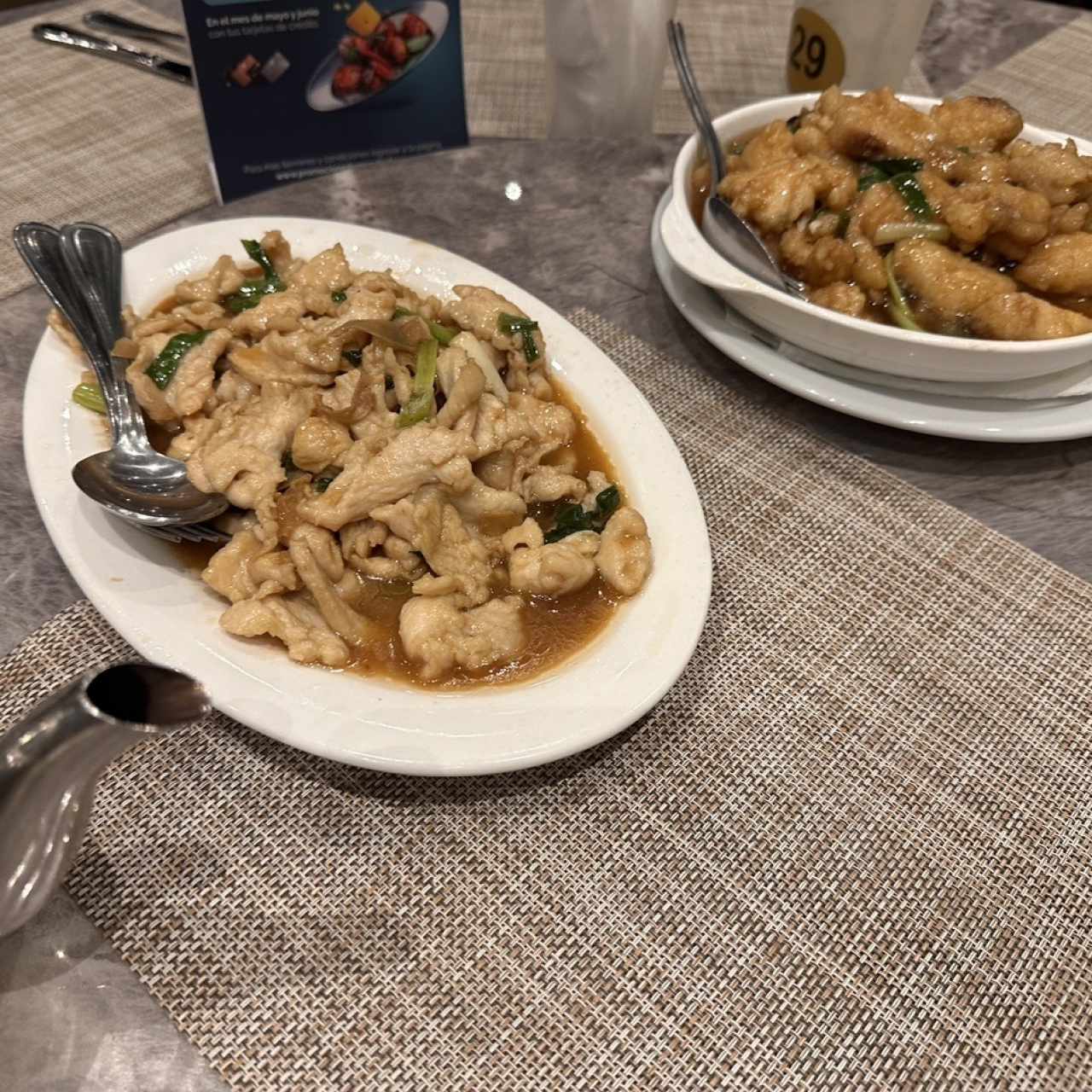 Pechuga de pollo en s/jengibre