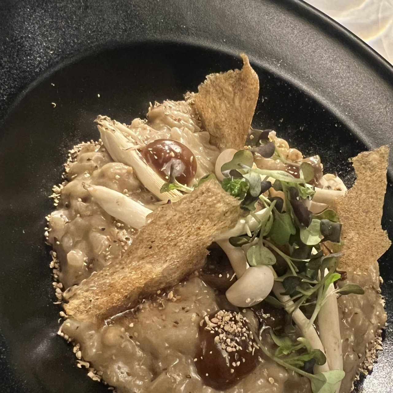 Risotto de Hongo con Picaña