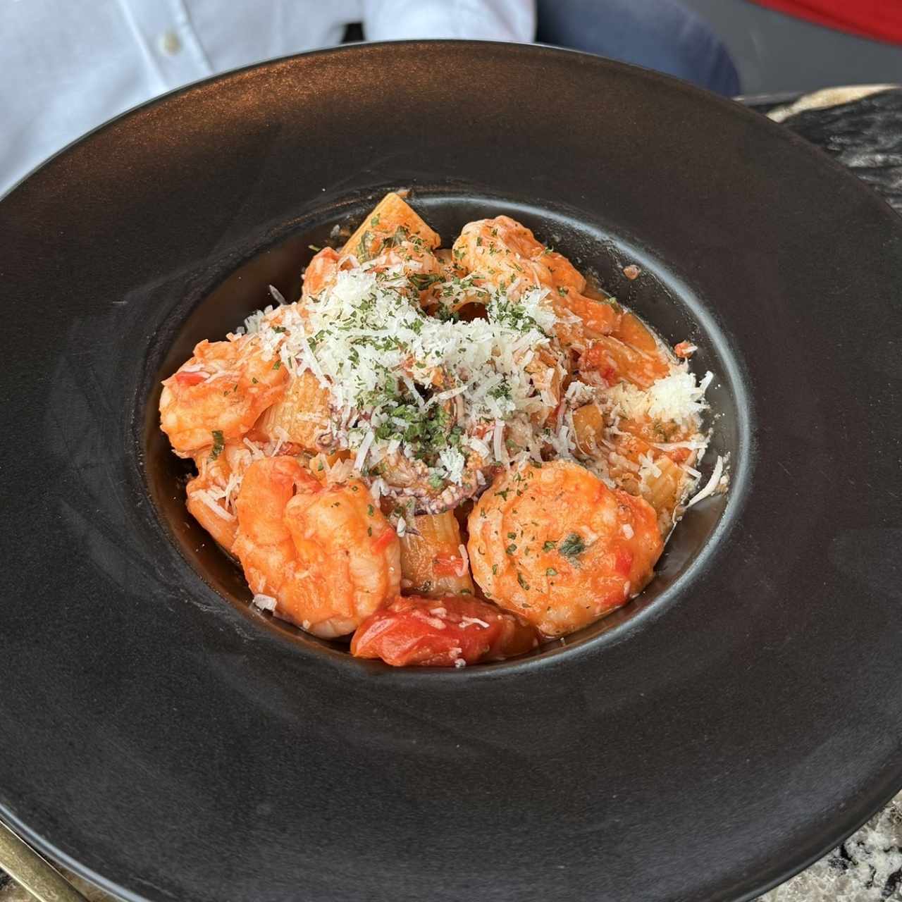 Pastas - Rigatoni con Camarón
