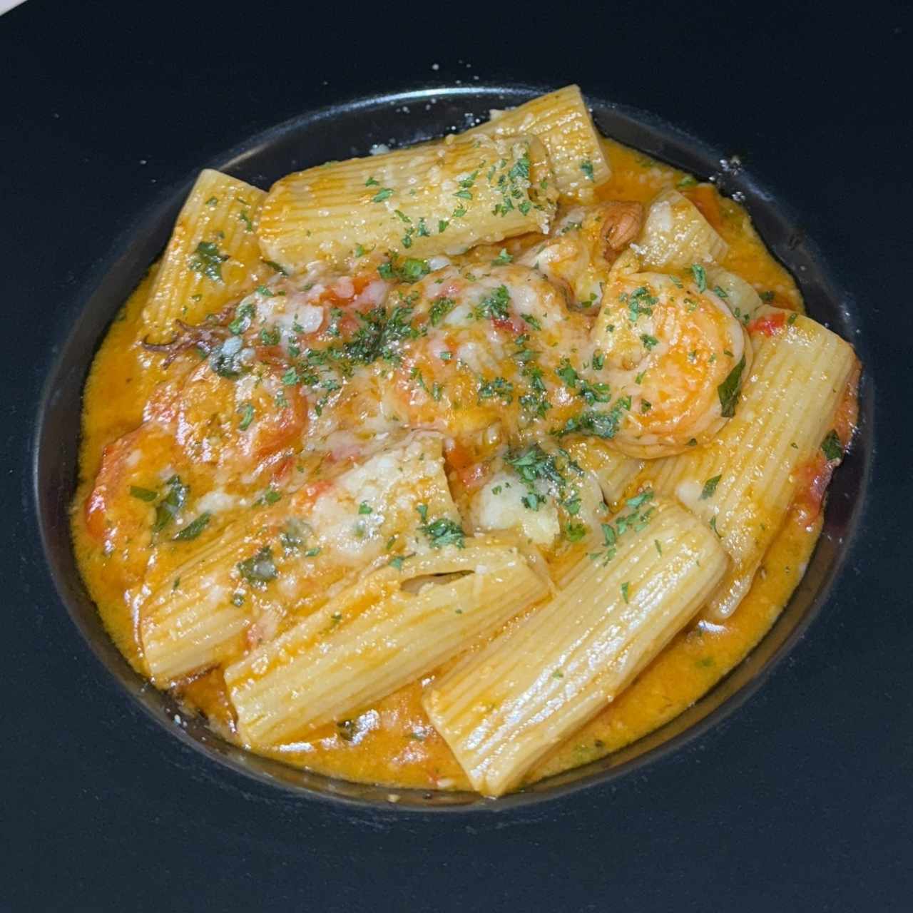 Pastas - Rigatoni con Camarón