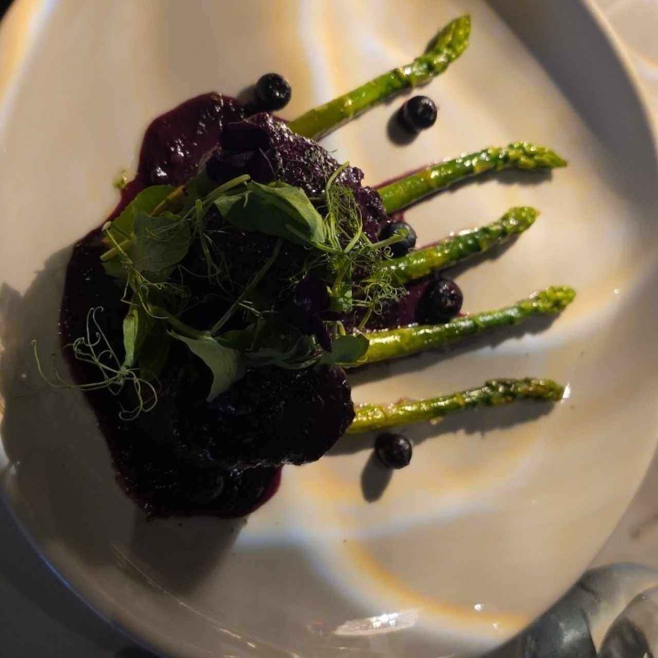 Filete en salsa de Blueberries