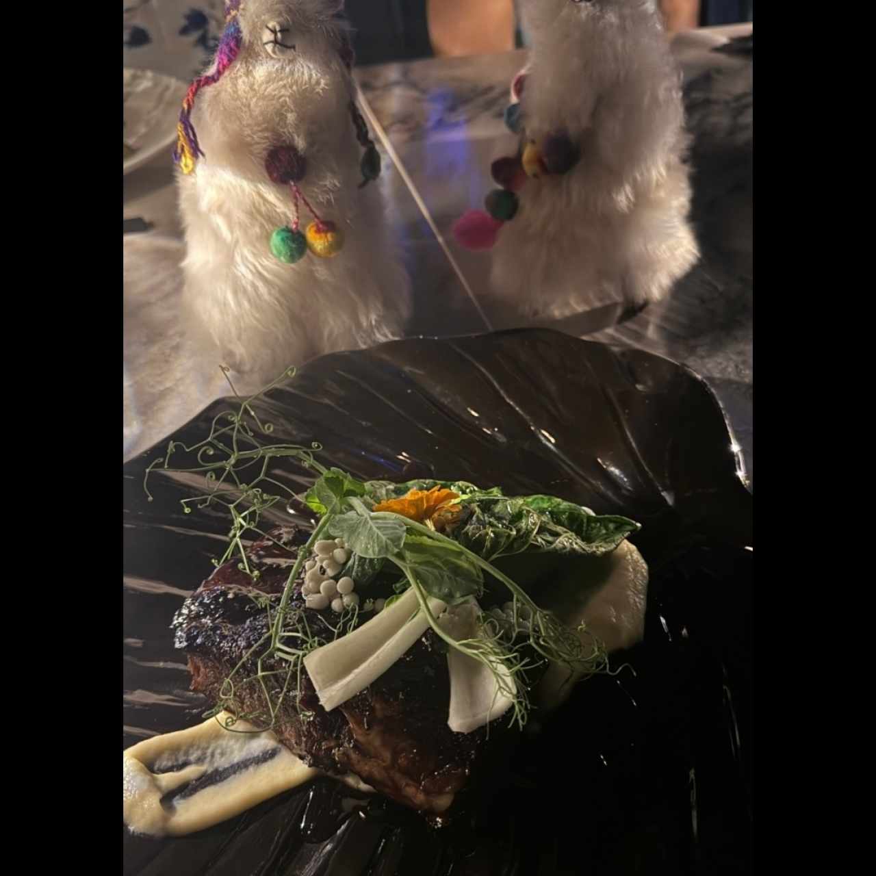 ribs con Puré de apio