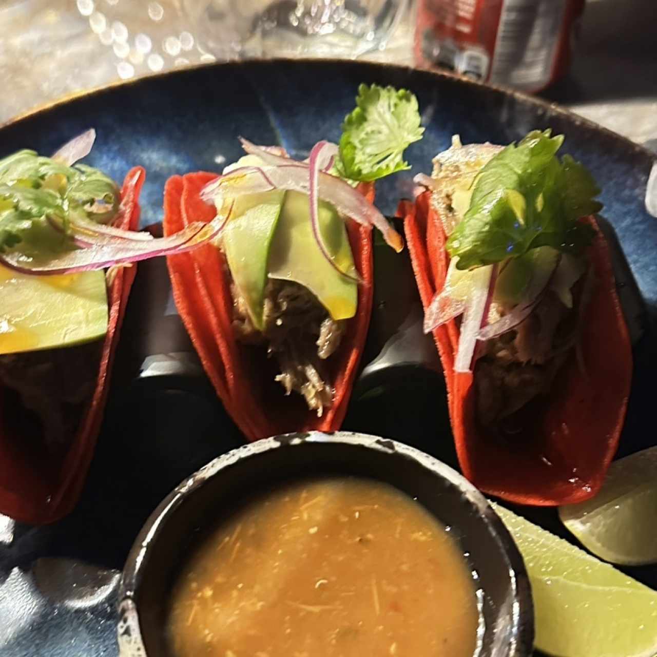 Entradas Calientes - Tacos de Pato