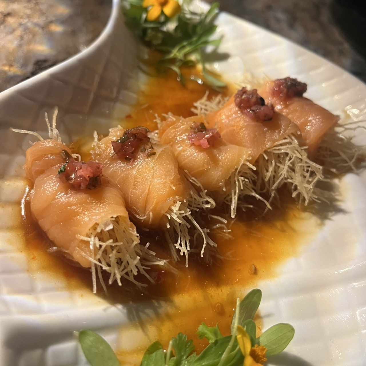 Entradas Frías - Tiradito de Salmón