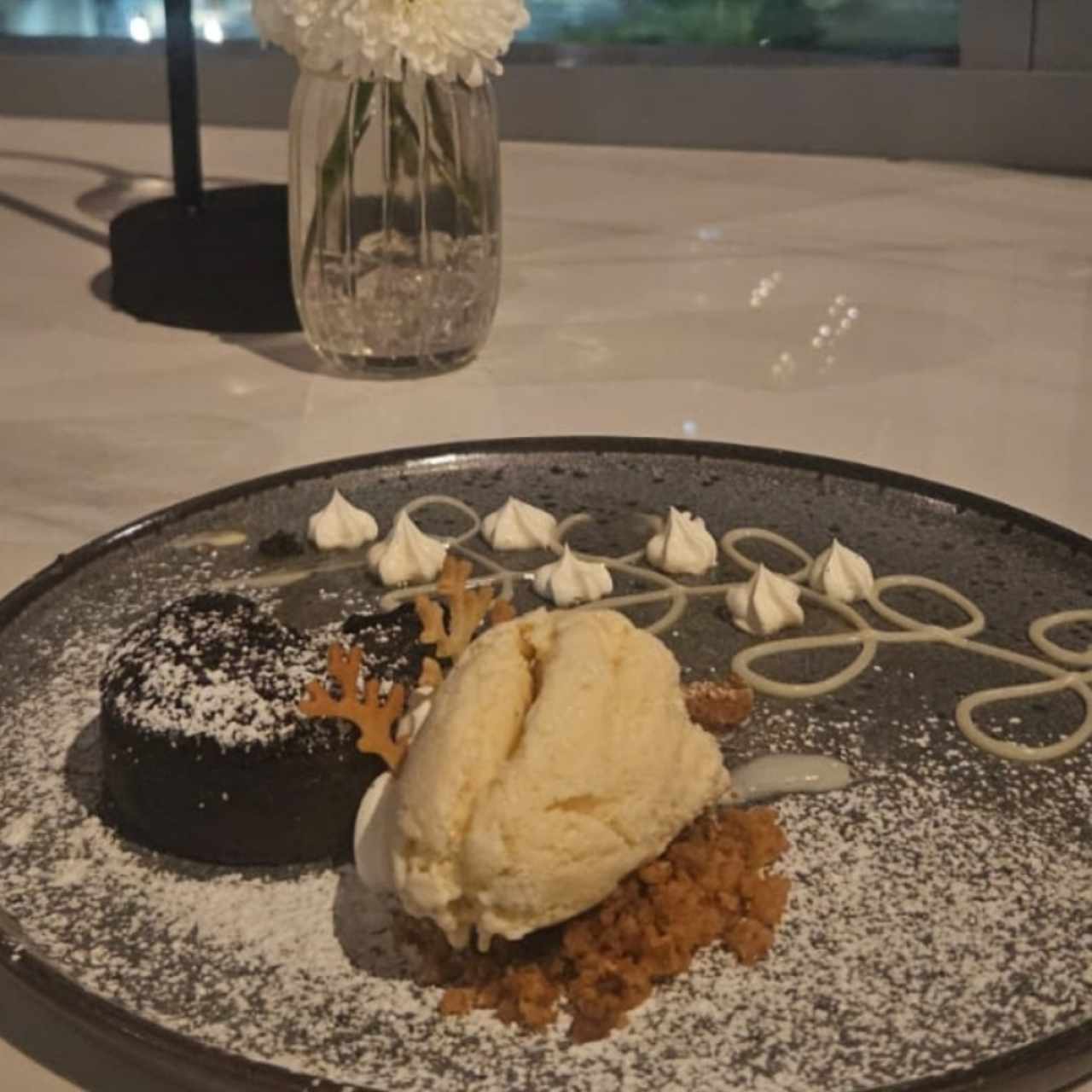volcán de chocolate 