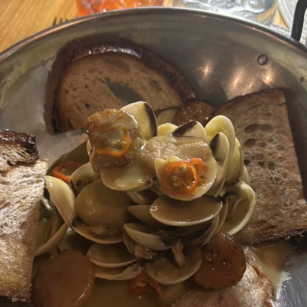 Almejas al Coco y Limón