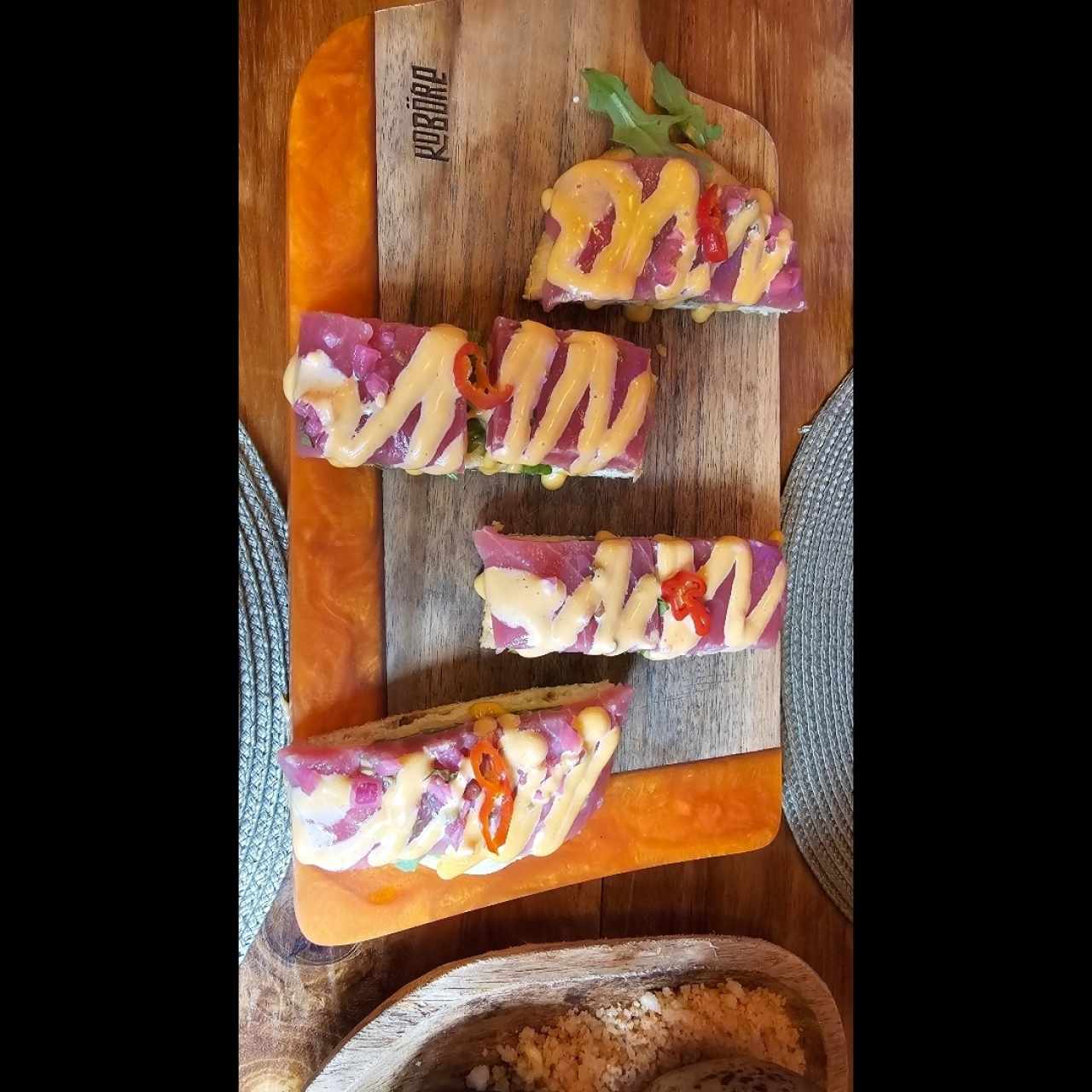 Tiradito de Atún Bocas