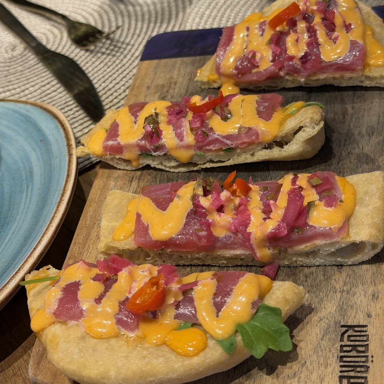 Tiradito de Atún Bocas