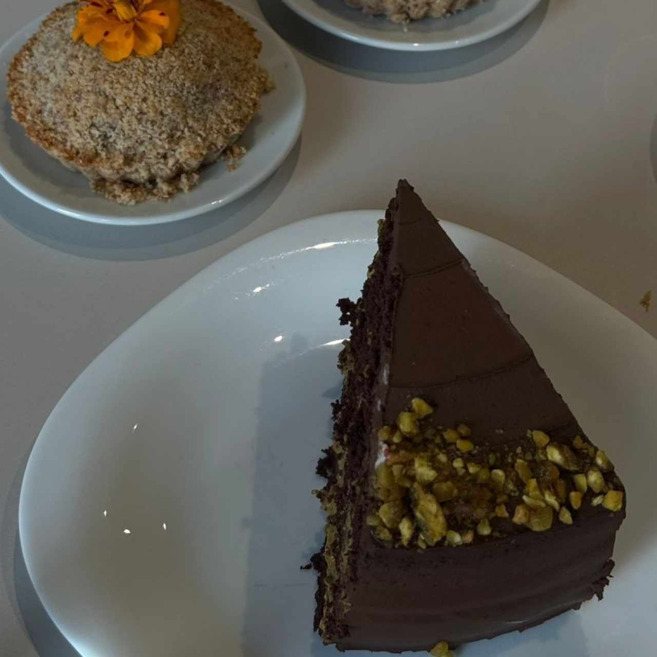 Cake de chocolate con pistacho