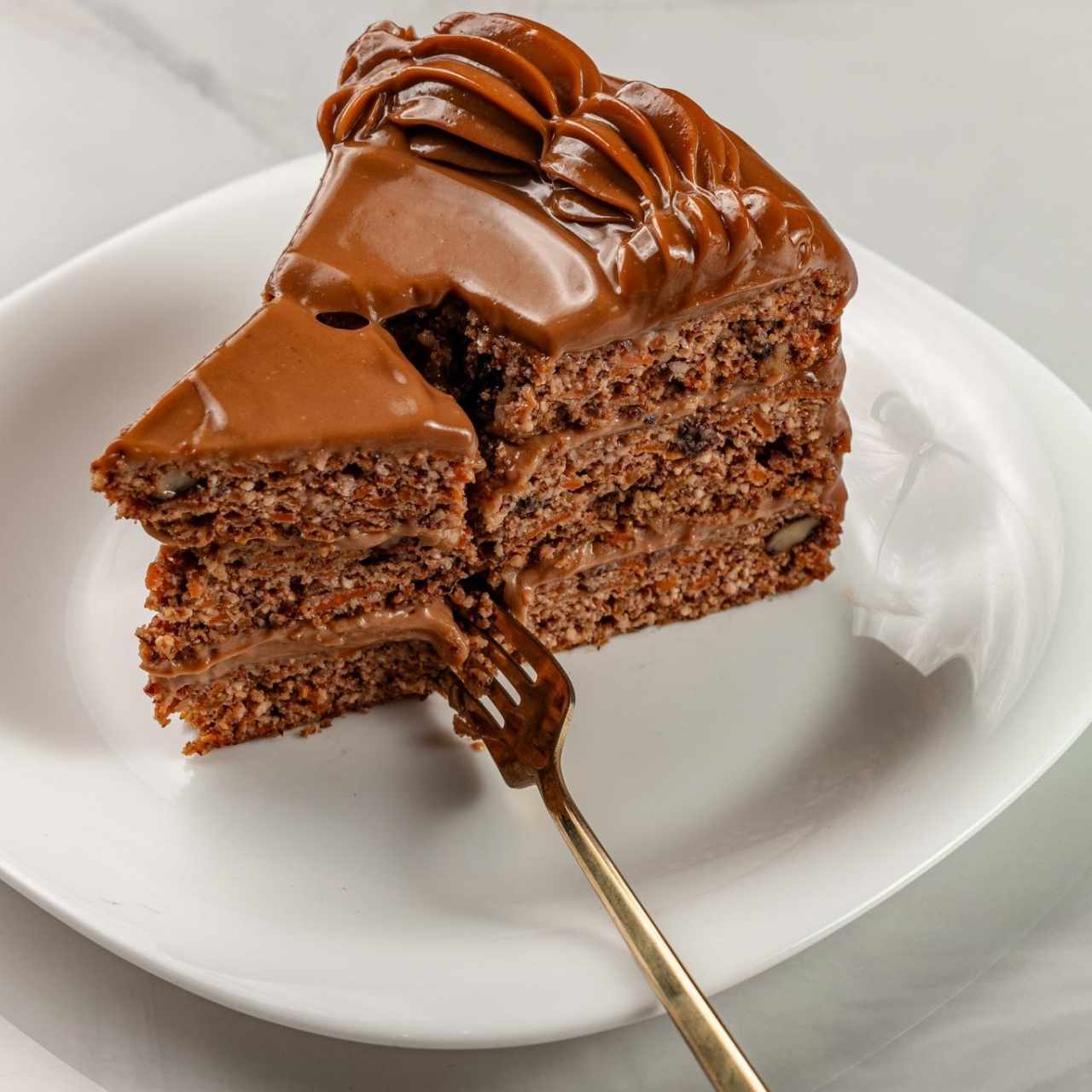 Cake de Zanahoria con dulce de leche vegano