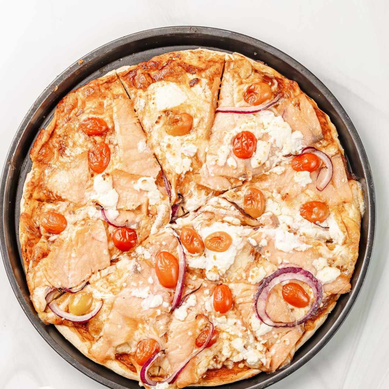 Pizza Keto Salmón