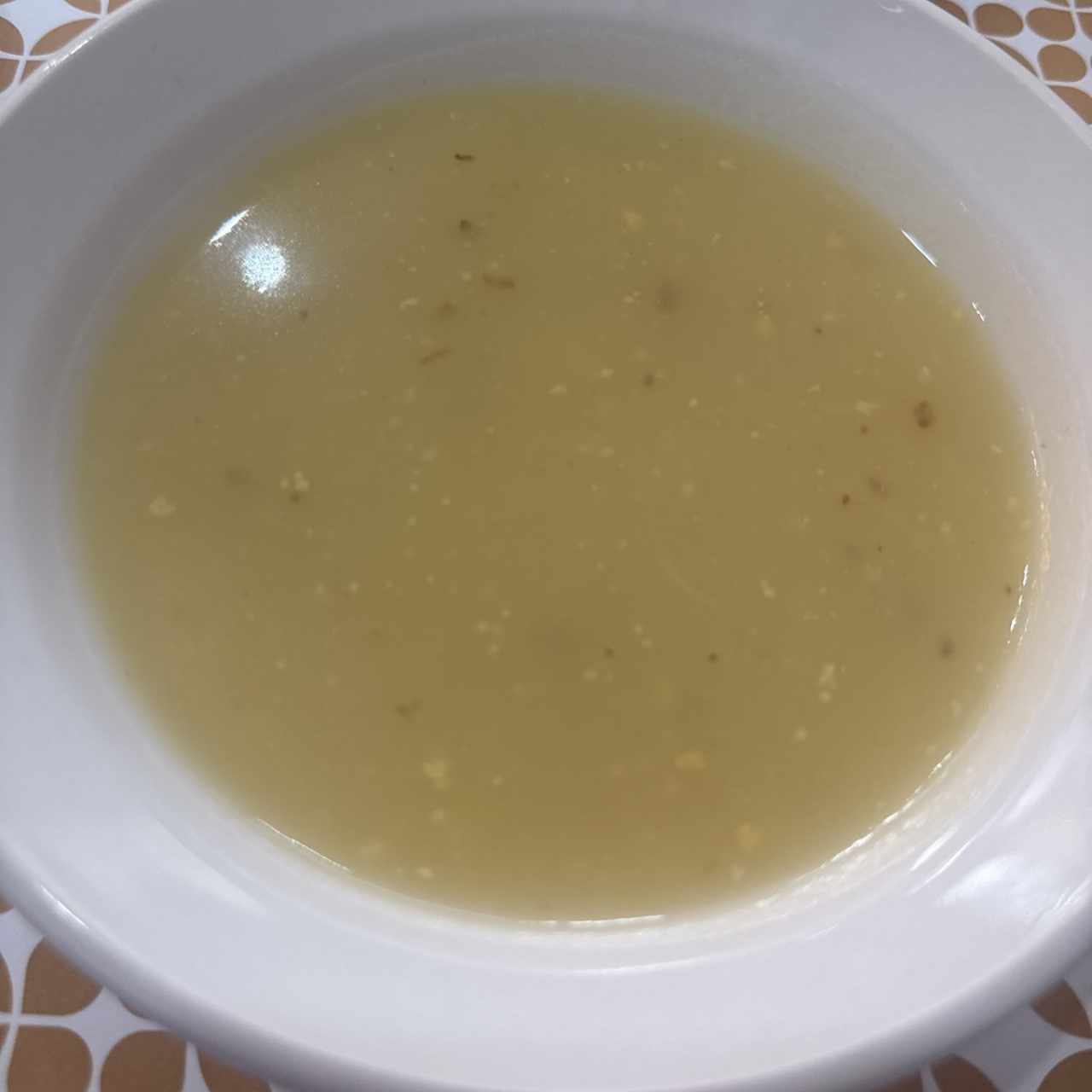 Crema de papas con queso 