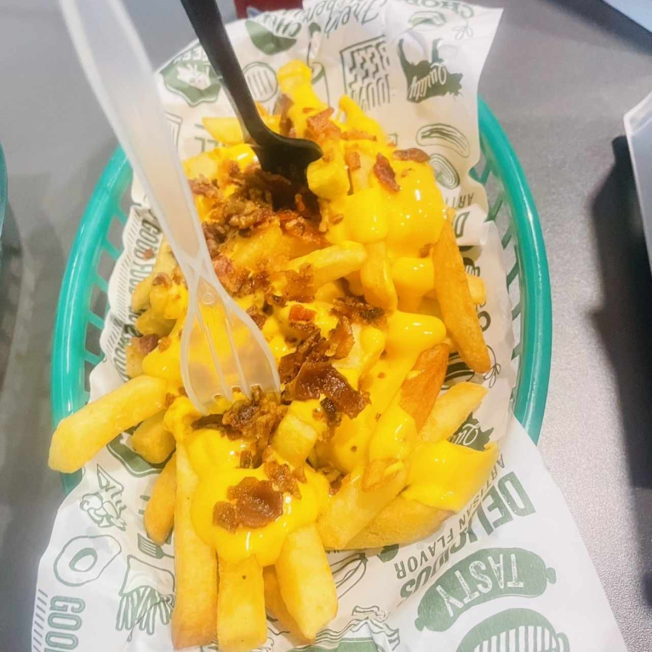 Papas Cheddar & Bacón