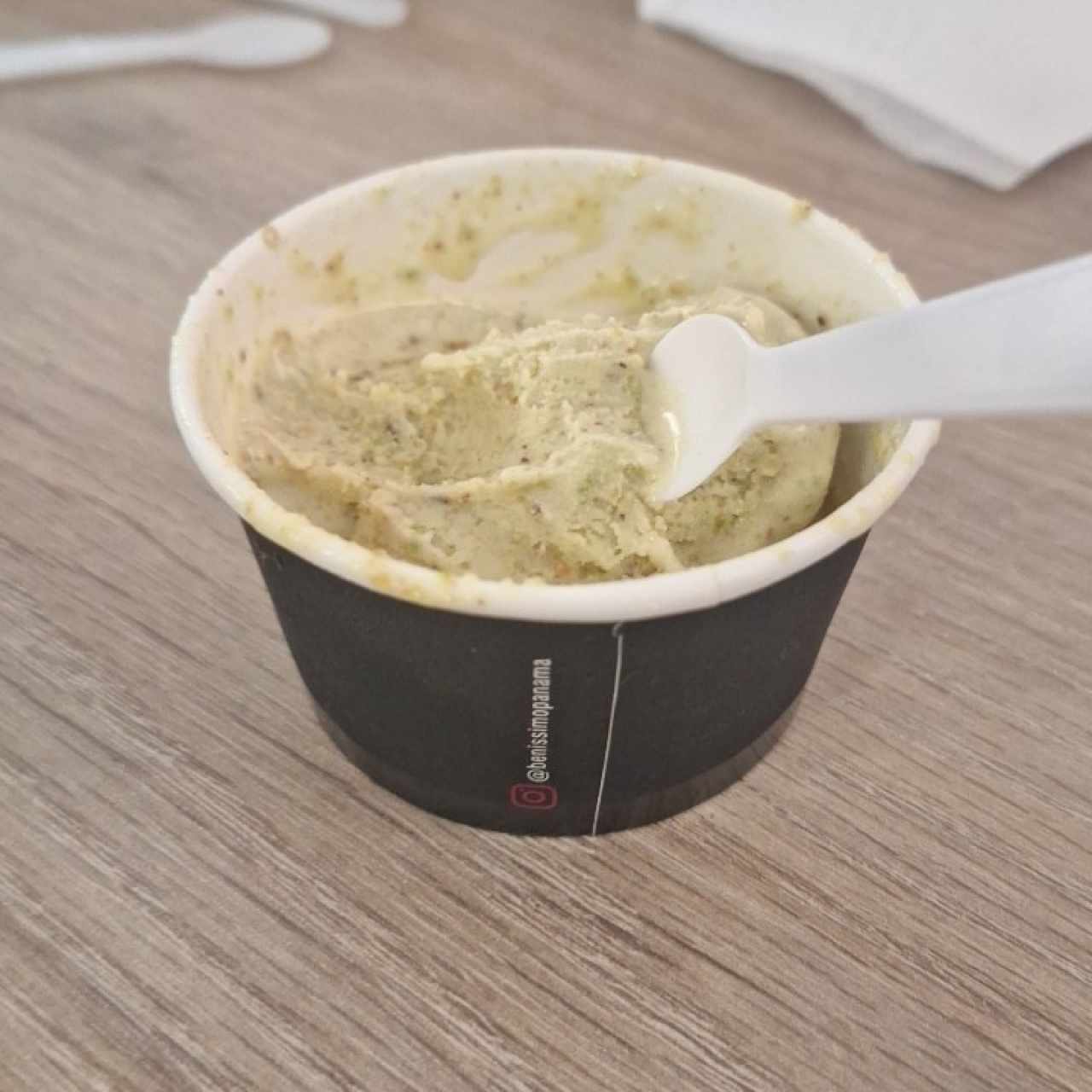 helado de pistaccio