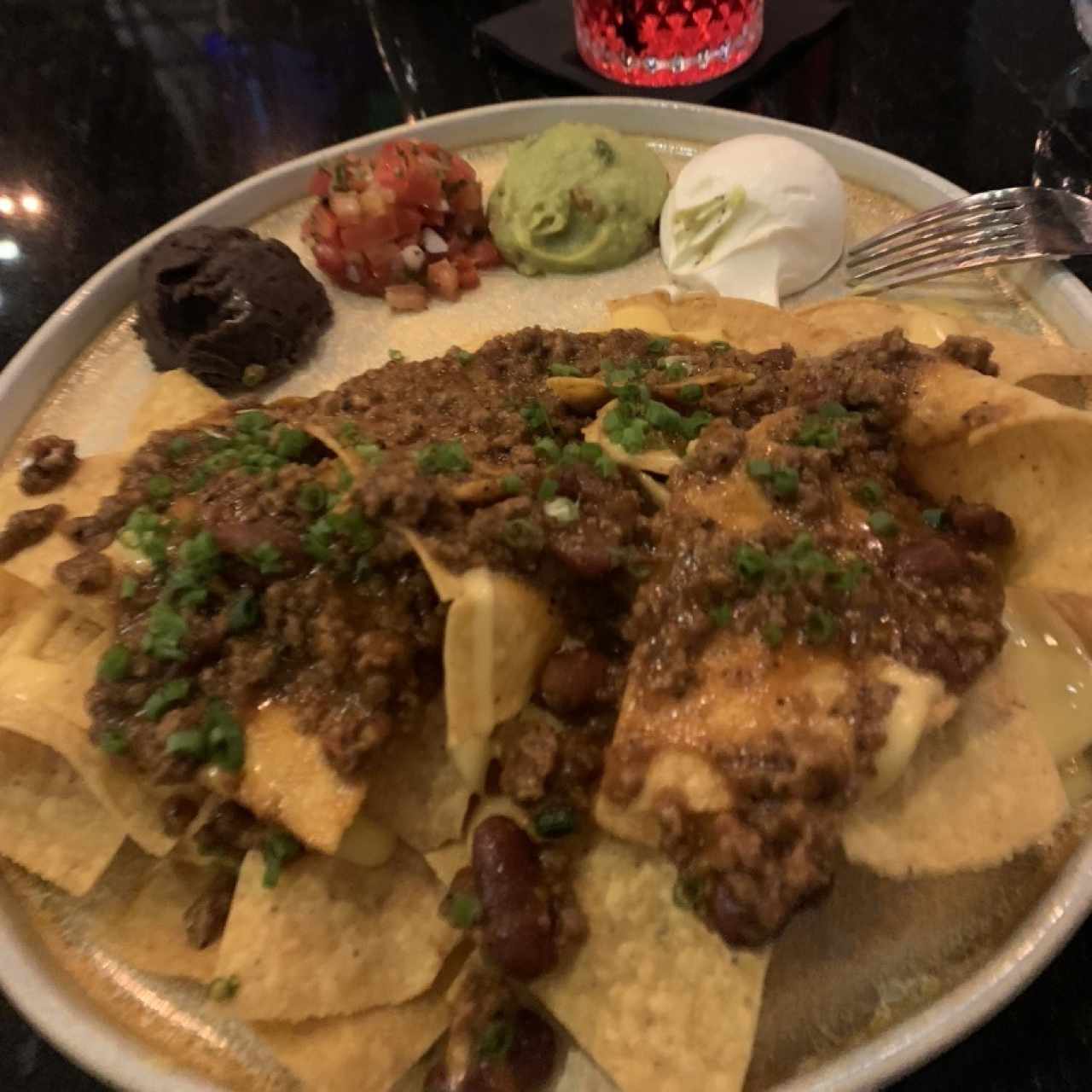 Nachos de carne