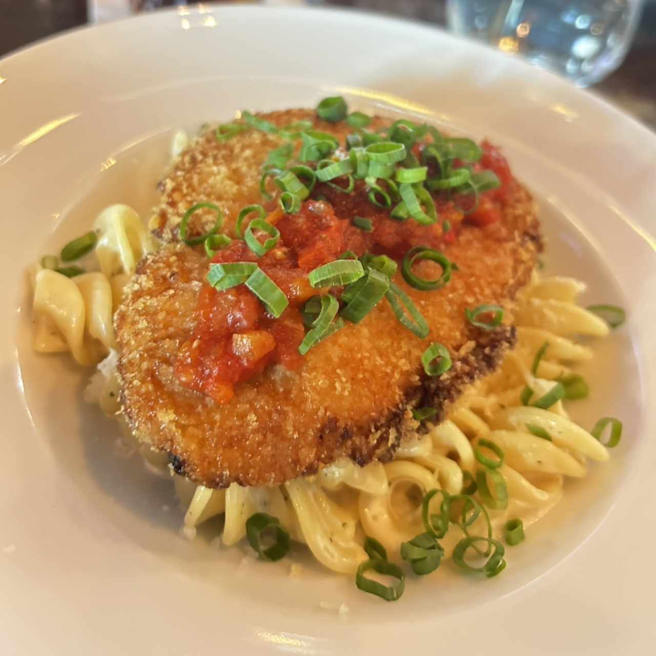 Milanesa y pasta