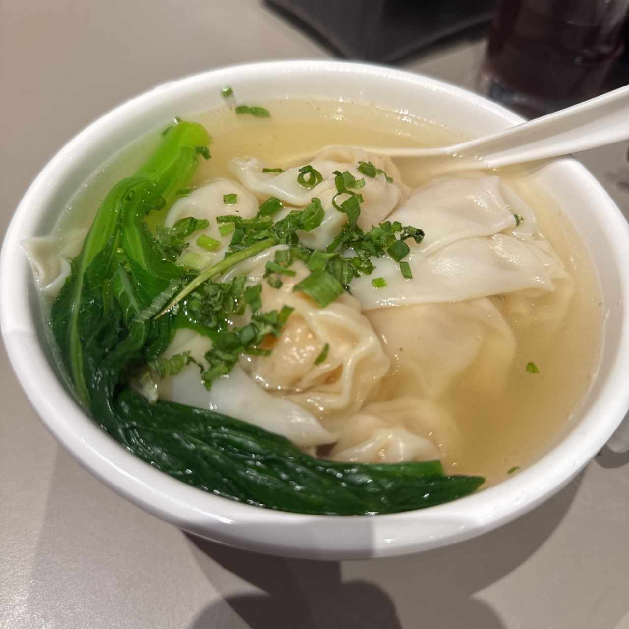 SOPA DE WANTON DE CAMARONES