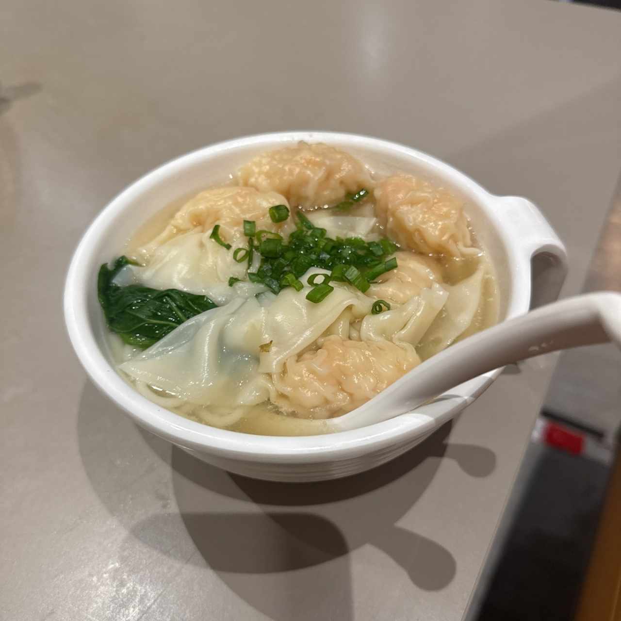 SOPA DE WANTON DE CAMARONES