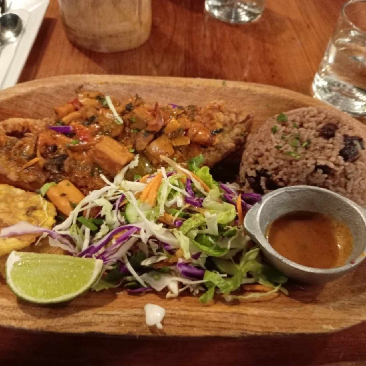 Filete de Corvina al marisco