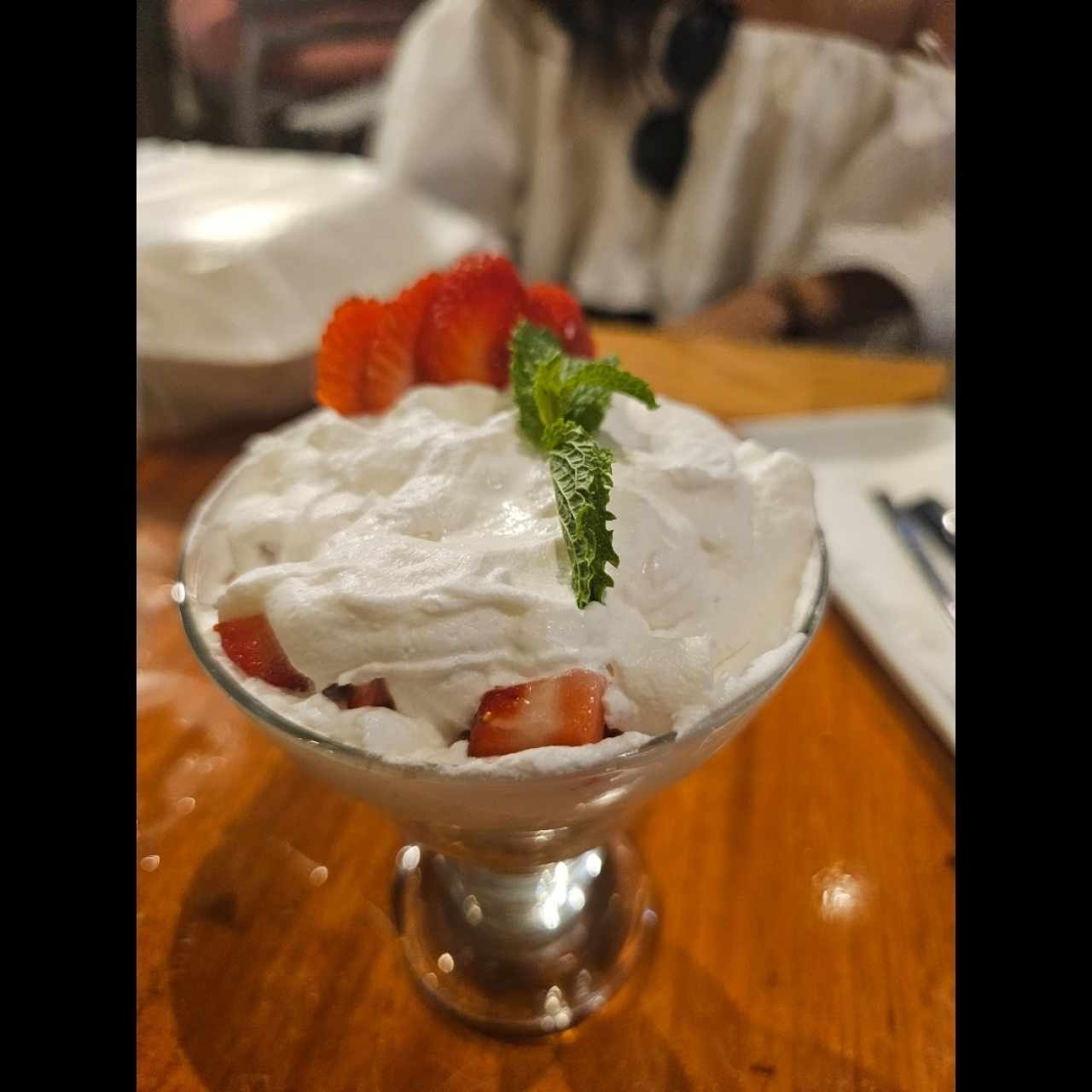 fresas con crema