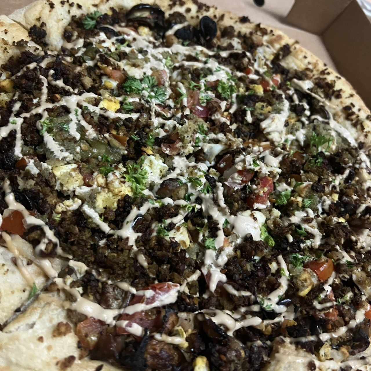 Pizza - Shakis Falafel Pizza