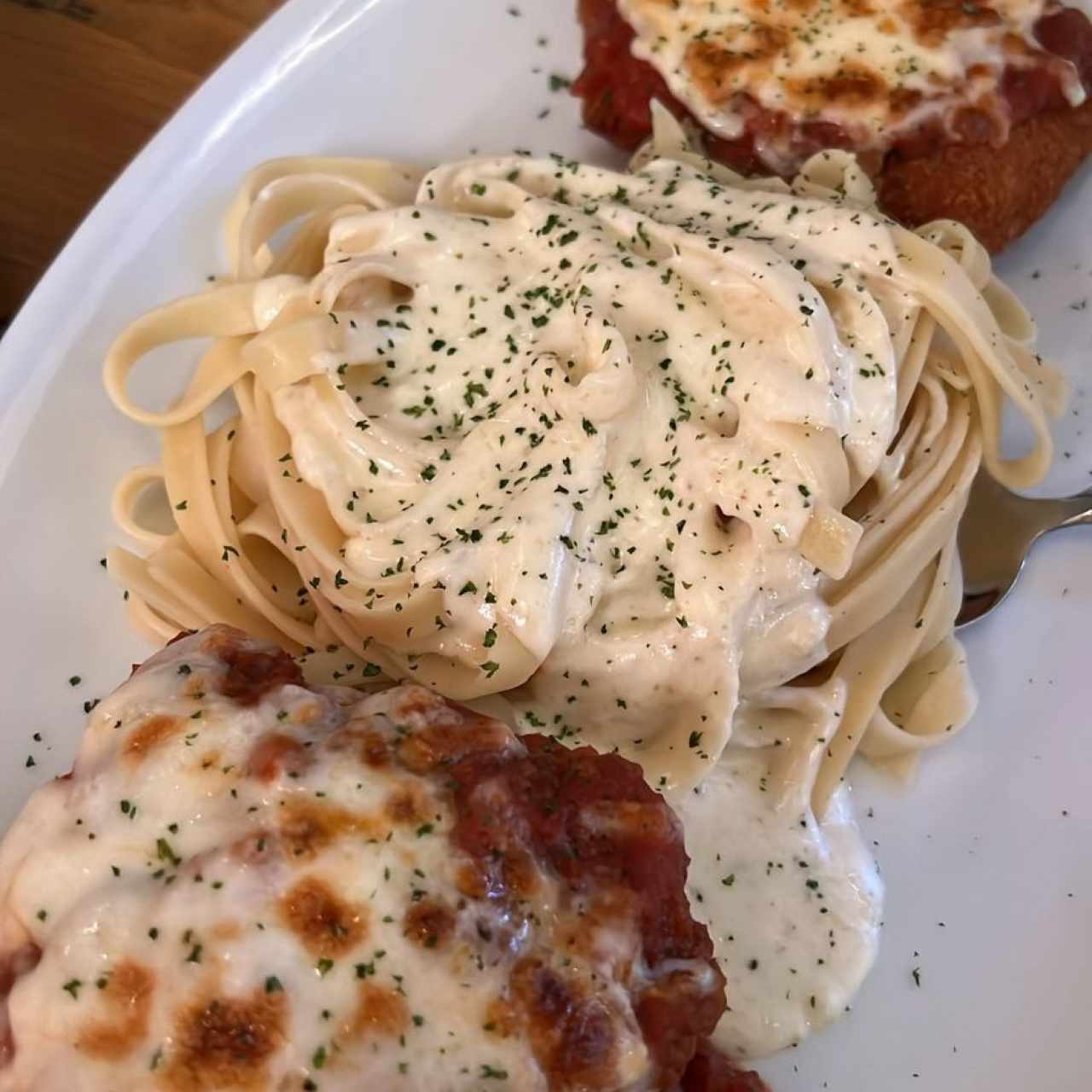 Lasagna clasica,alfredo y milanesa 