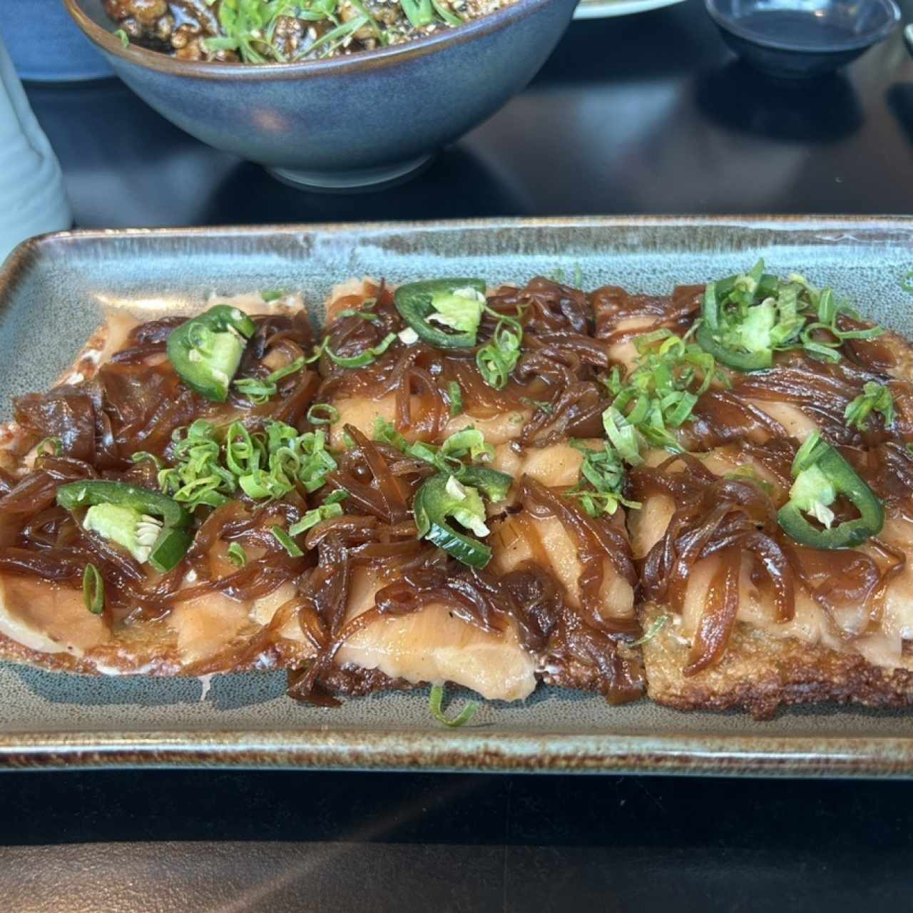 Sushi Pizzas - Sweet Salmon