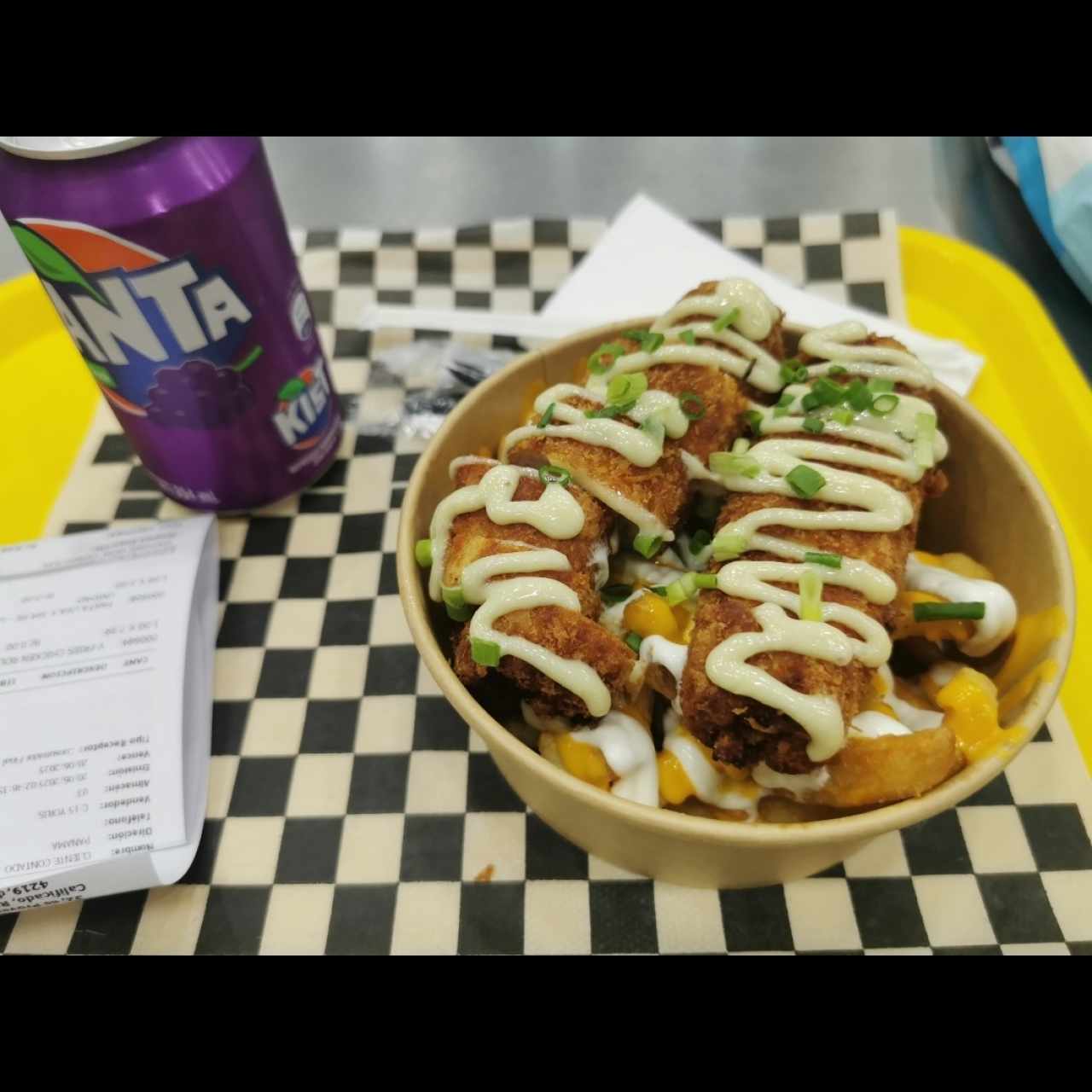 Fries chicken roll