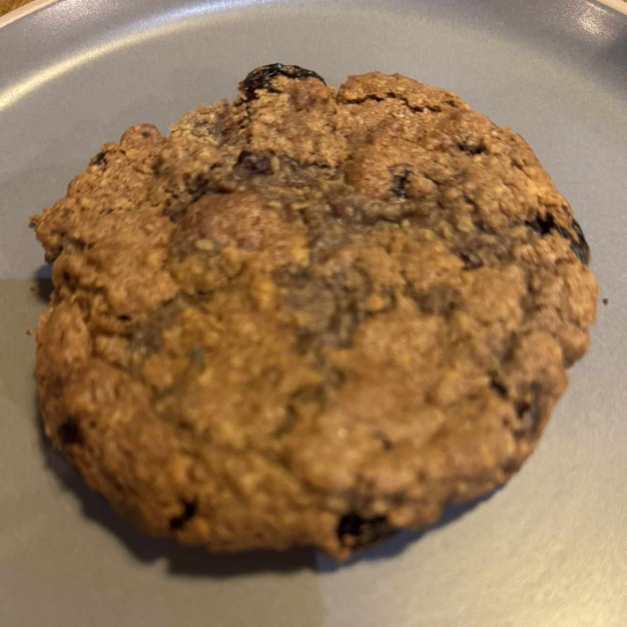 Galleta de avena con pasitas 