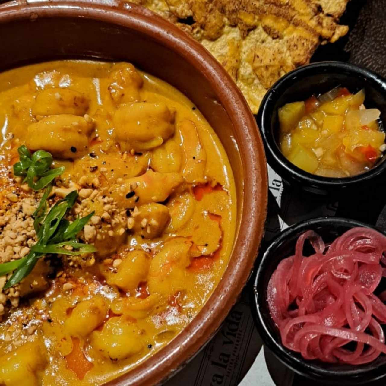 Patacones y Camarones 