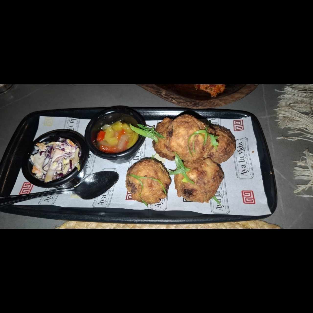 Bacalao en tempura de curry y coco 