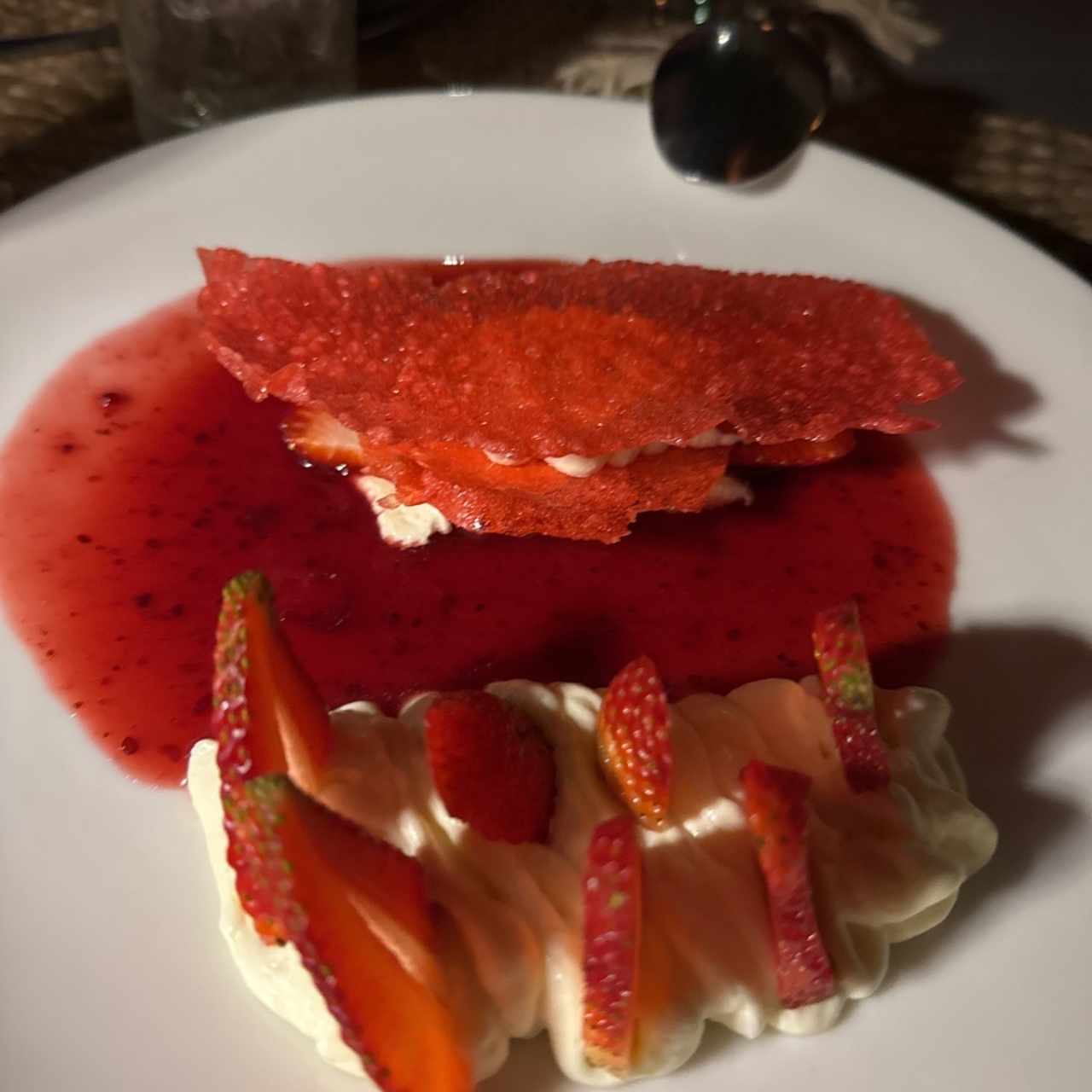 Fresas con crema de Boquete