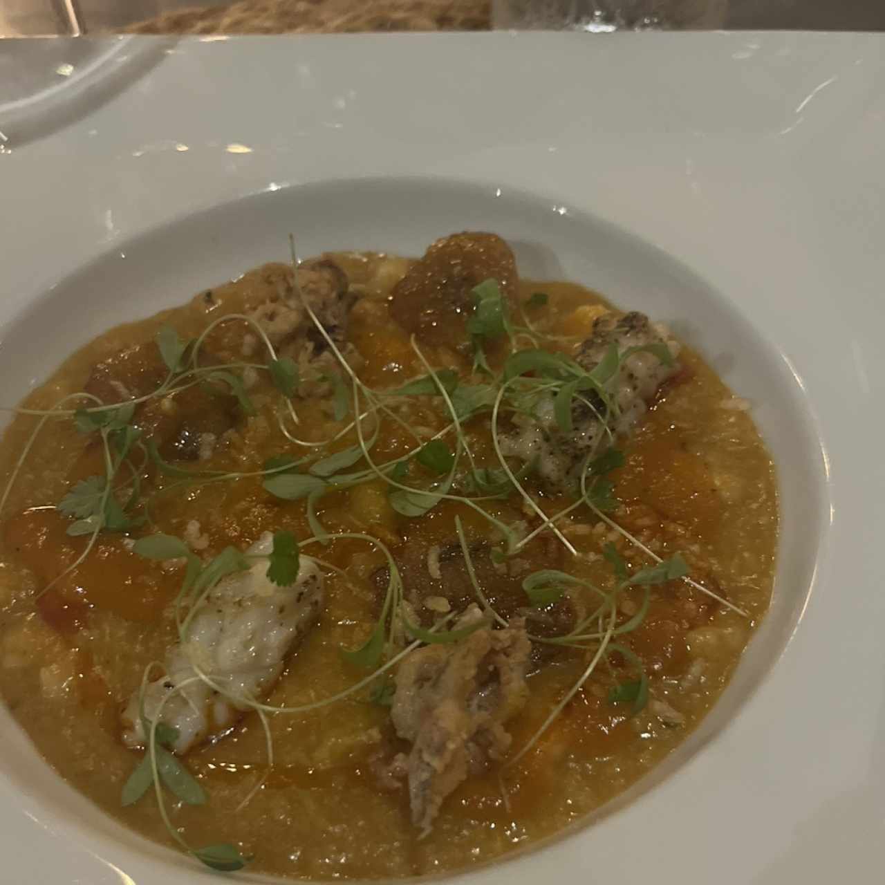 Guacho de mariscos de mi abuela