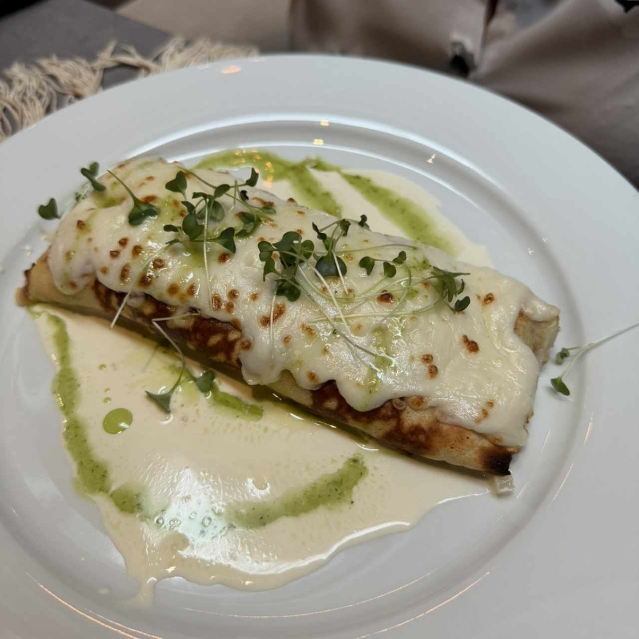 Canelones de chorizo tableño gratinados