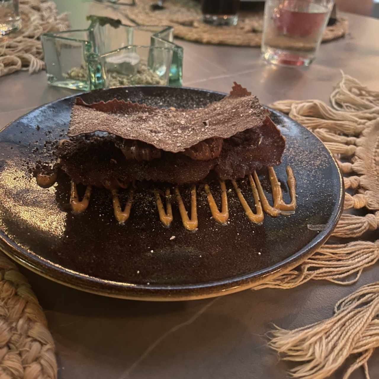 Postre de chocolate 