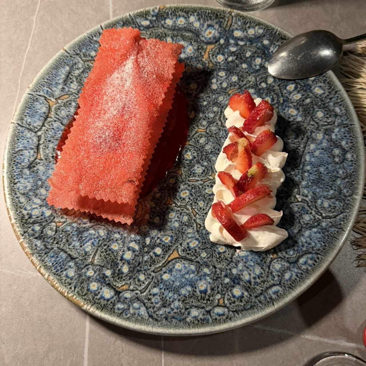 Fresas con crema de Boquete