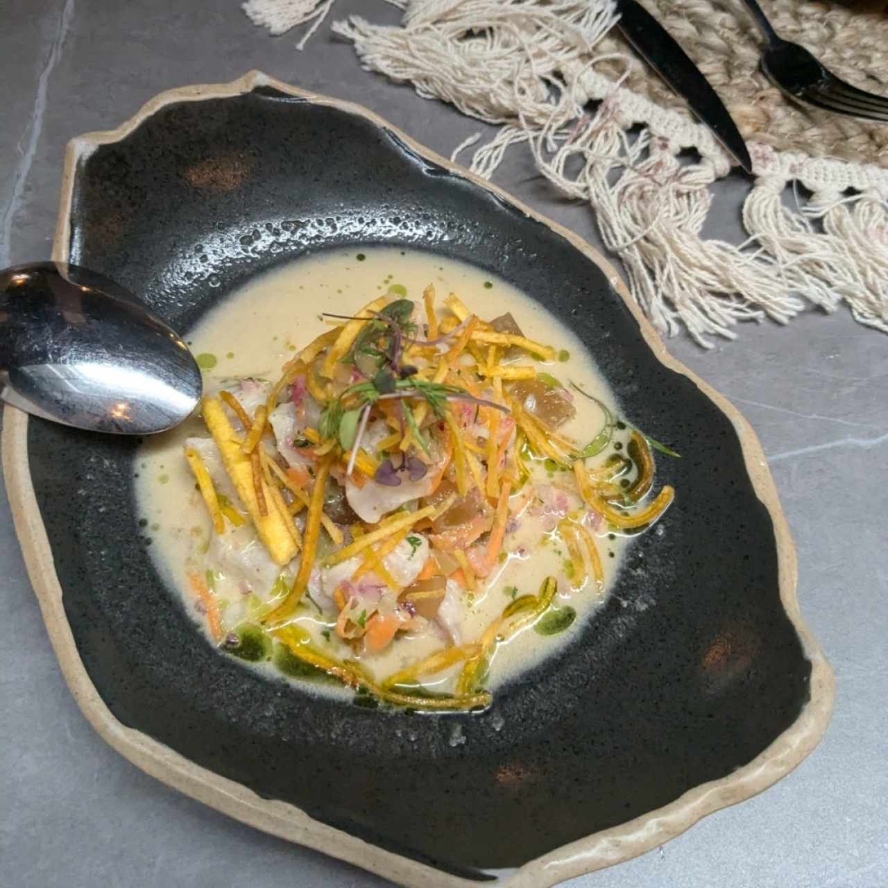 Ceviche de Corvina Al estilo Aya La Vida (GF)