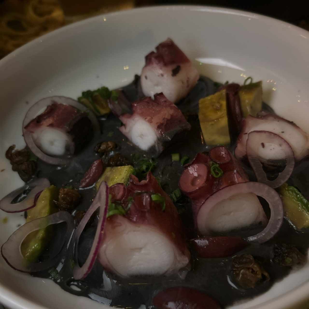 Tiradito de Pulpo Con ponchera (GF)