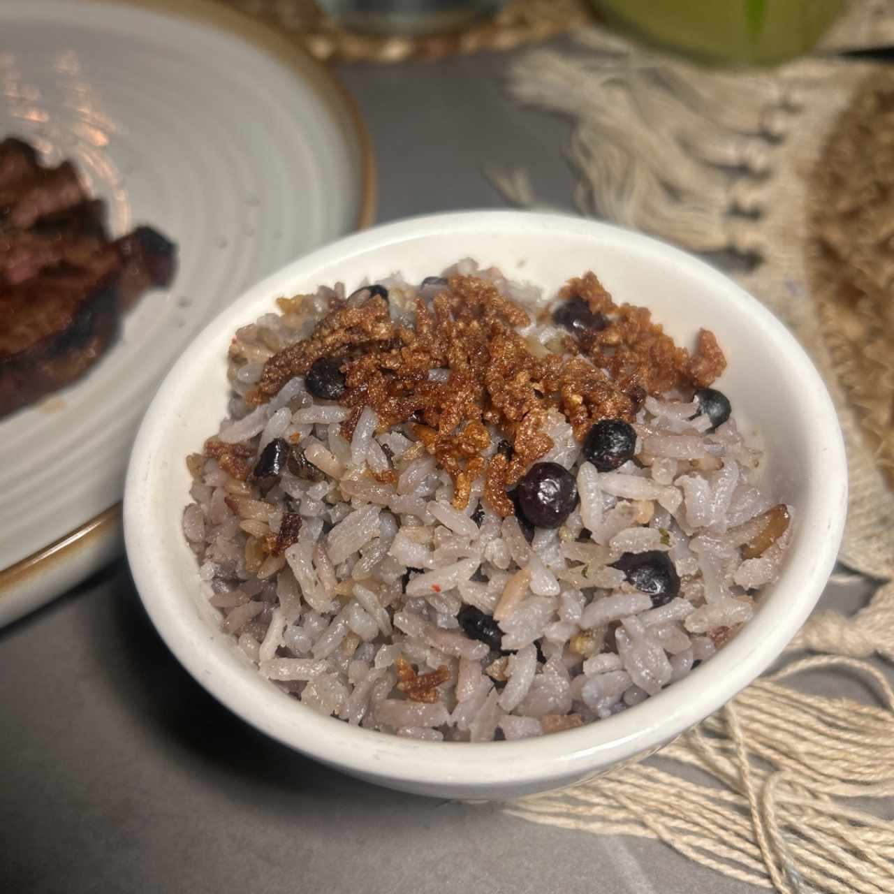 Arroz con coco y guandú