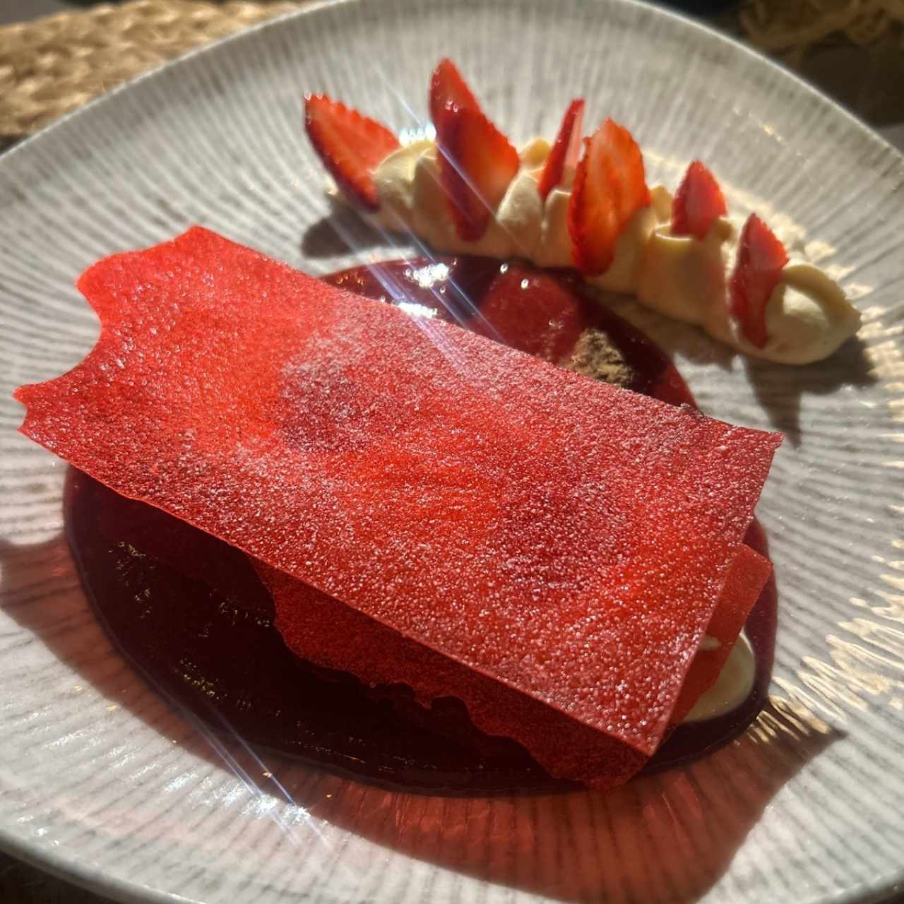 Fresas con crema de Boquete